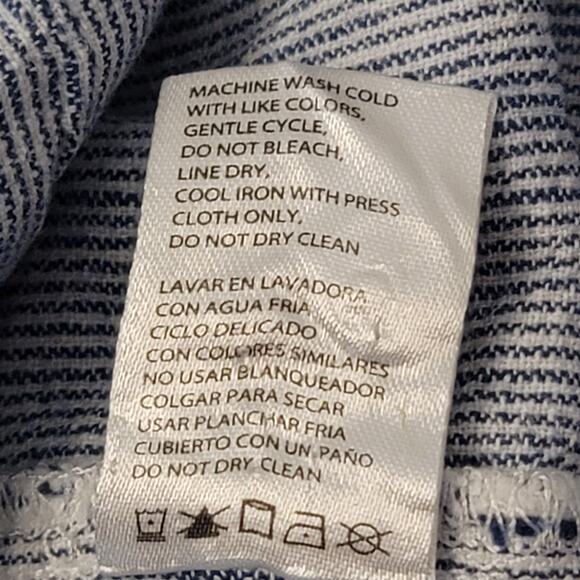 Weatherproof Vintage Washable Linen Short Sleeve Women's LG - Picture 10 of 10